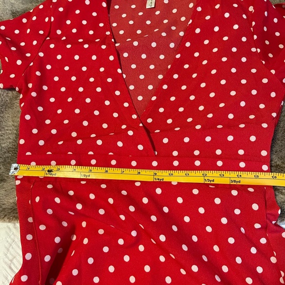 Red and white polka dot dress - Picture 3 of 3